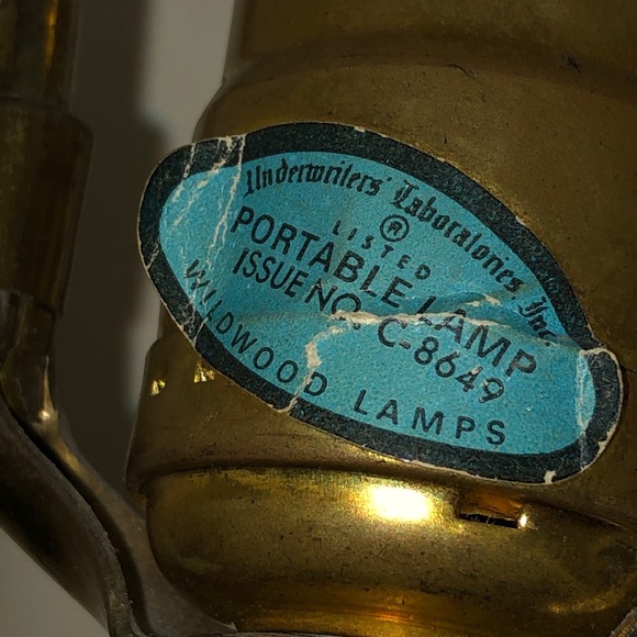 Rare Wildwood Bronze artifact jug on mahogany lamp - Picture 5 of 7